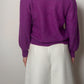 Super kid mohair violet cardigan