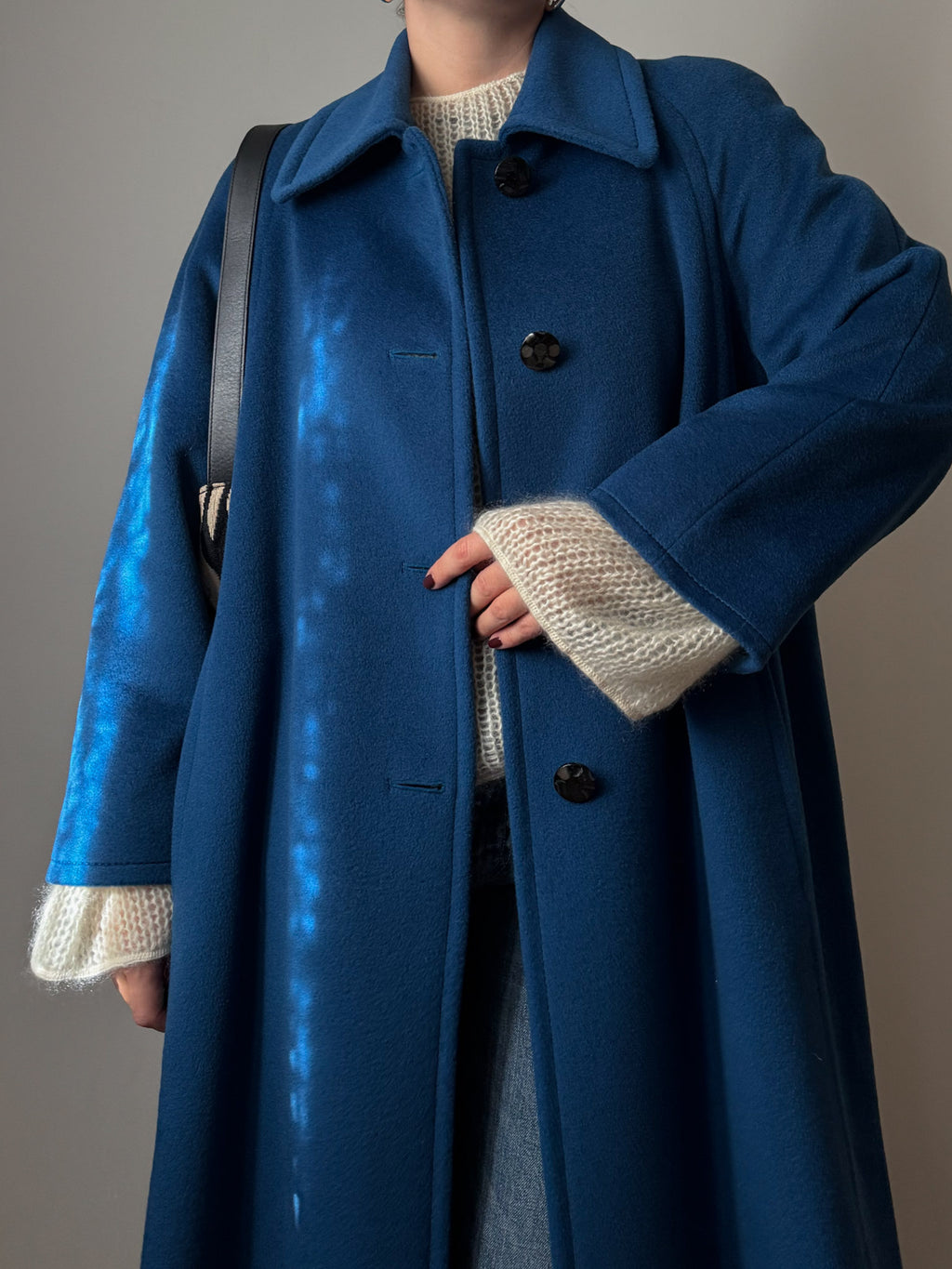 Piacenza pure virgin wool cobalt coat