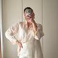 Pure silk ivory shirt