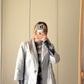 Pure silk silver jacket