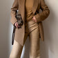 Pure virgin wool camel blazer