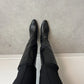 Genuine leather black boots