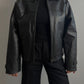 Real leather black jacket