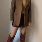 Pure virgin wool camel blazer