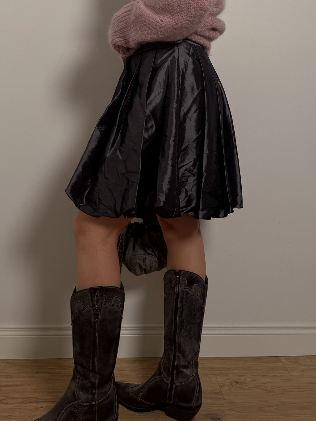 Silver ballon skirt
