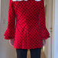 Velvet red and black jacket