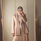 Viscose and wool pink blazer