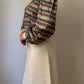 Pure silk maxi collar bouse