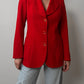 Pure wool red blazer