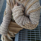 Pure wool camel cardigan