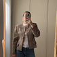 Pure wool tweed check jacket