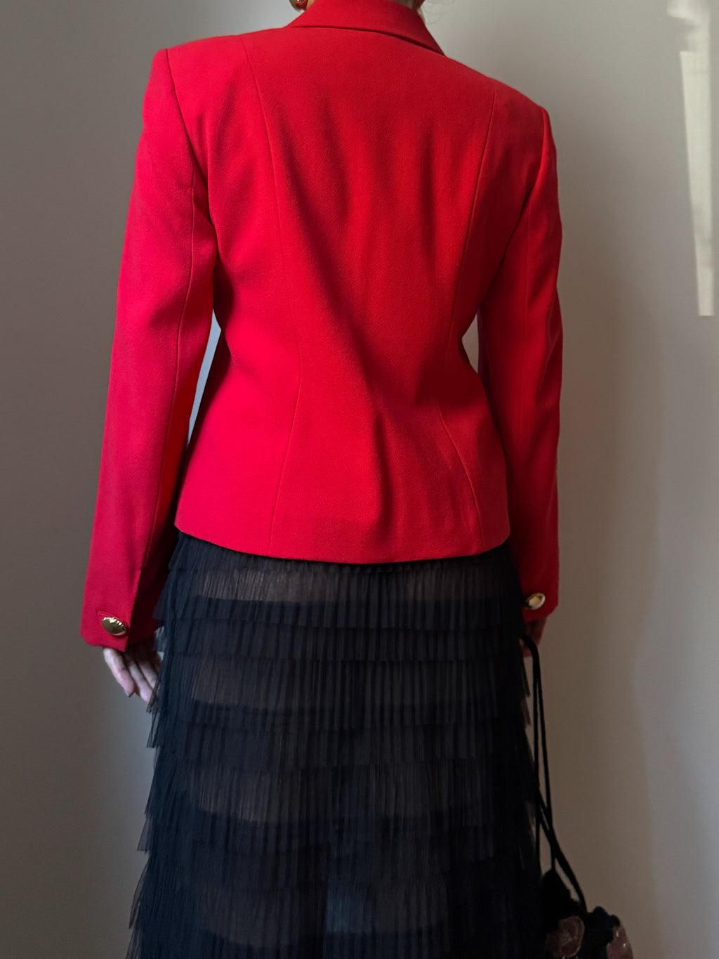 Pure wool red jacket