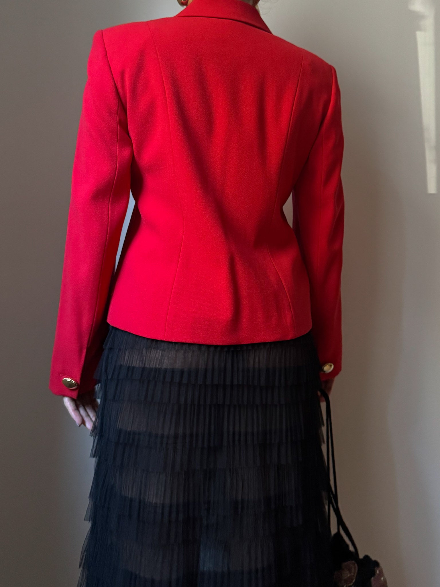 Pure wool red jacket