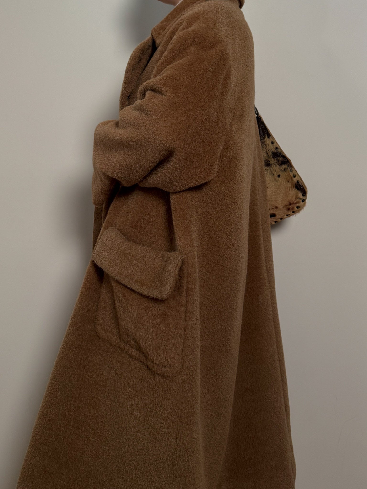 Pure virgin wool camel coat