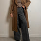 Tailored pure wool camel coat