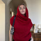 Wool blend red pull
