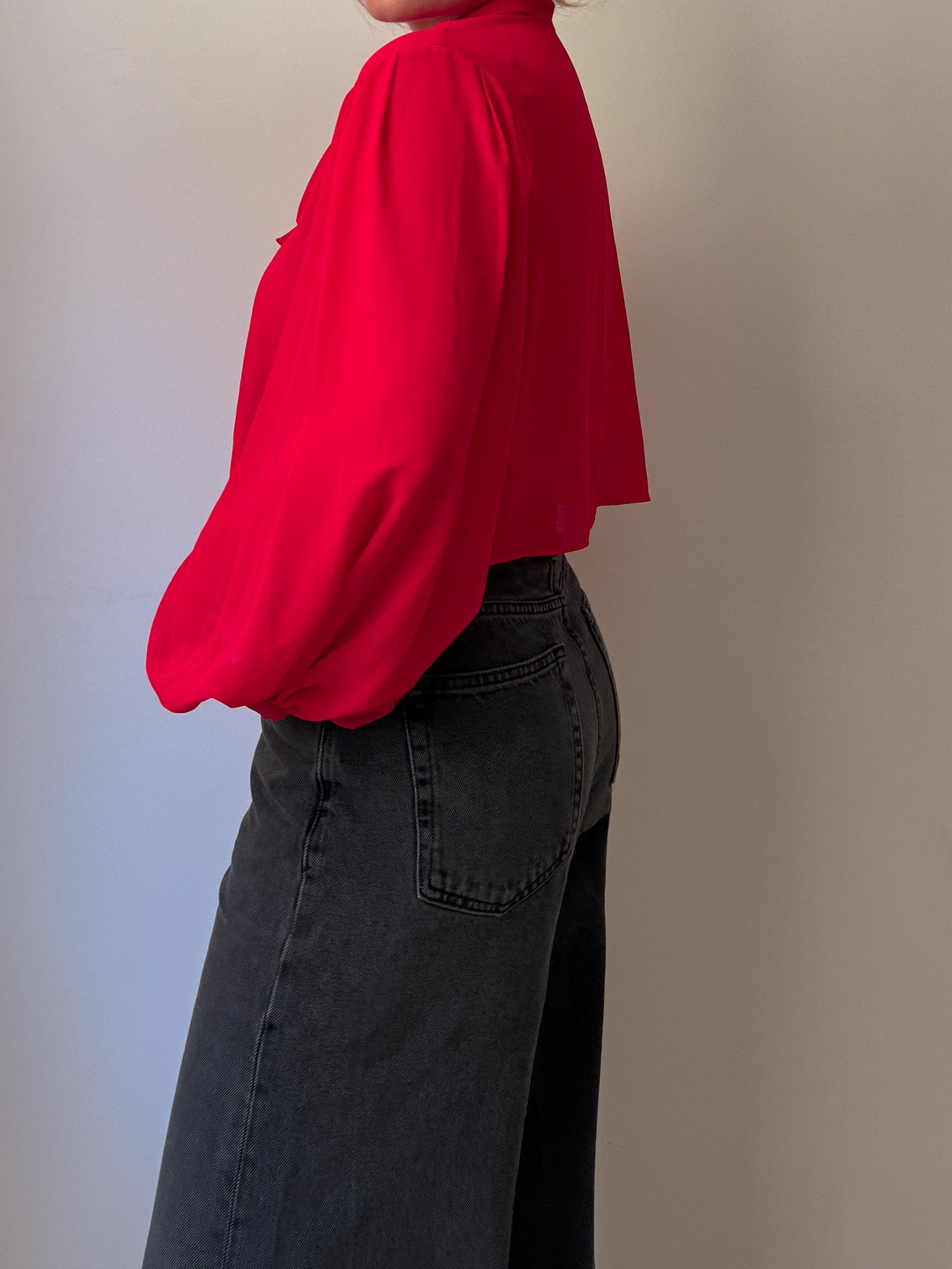 Viscose strawberry blouse