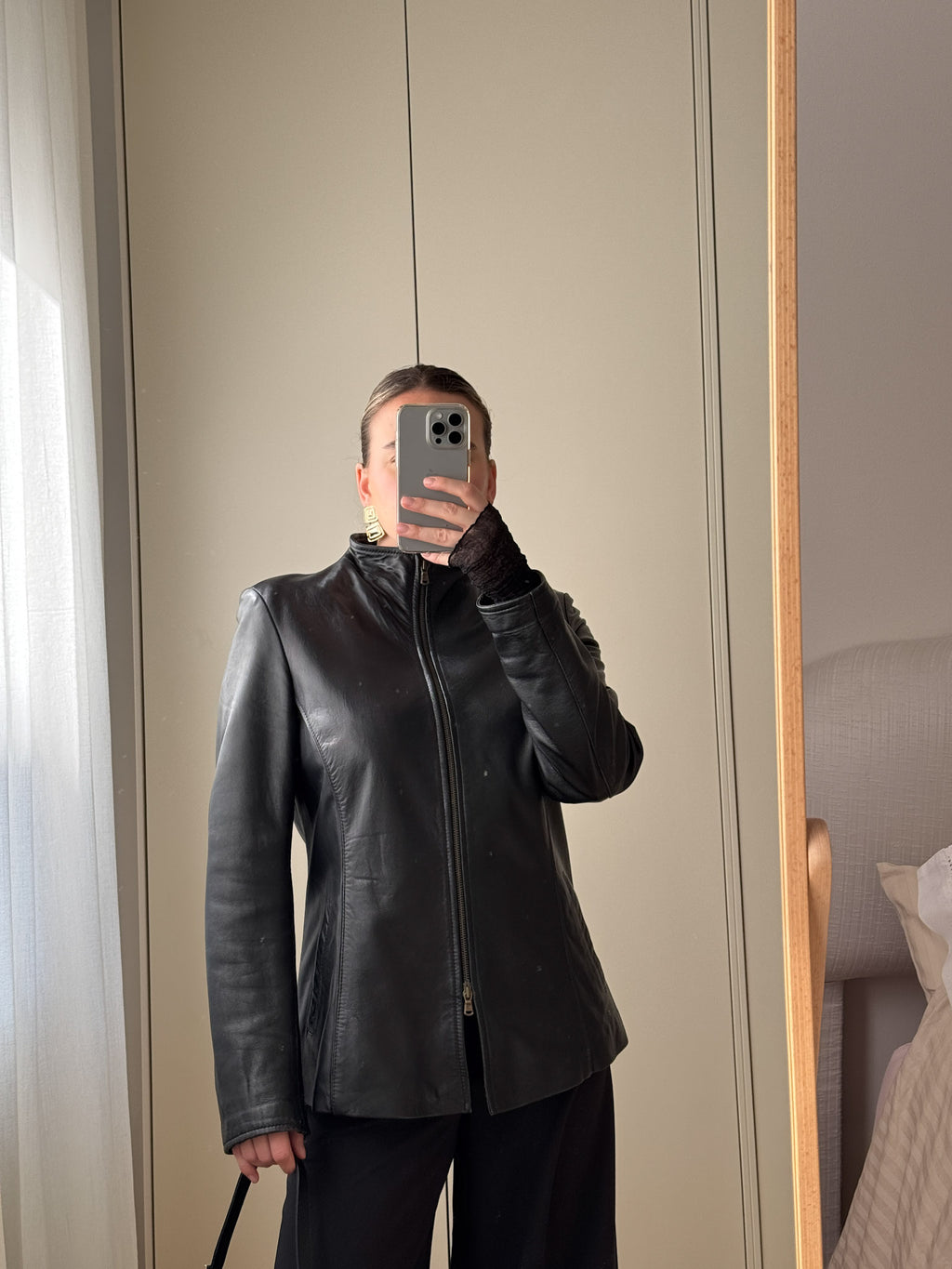 Genuin leather black jacket