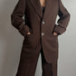 Pure virgin wool brown suit