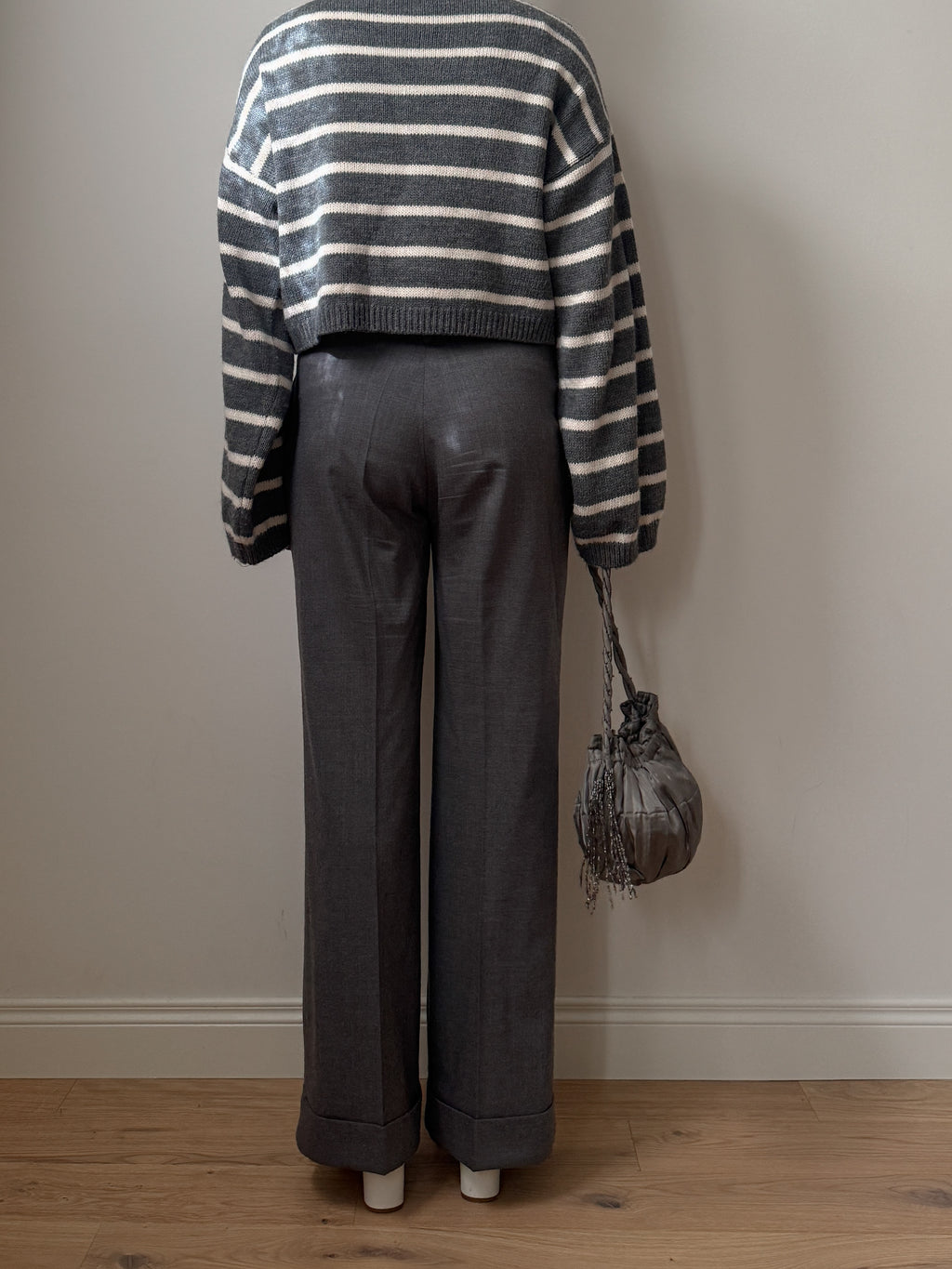 Pure wool grey pants