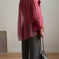 Pure silk mauve blouse