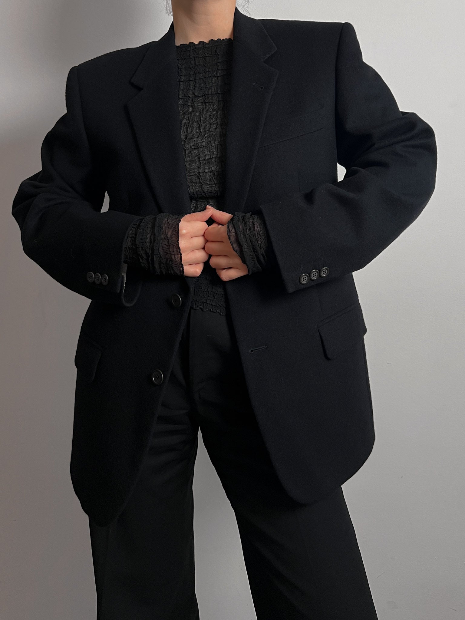 Mario Zegna/Furstenberg wool and cashmere blazer