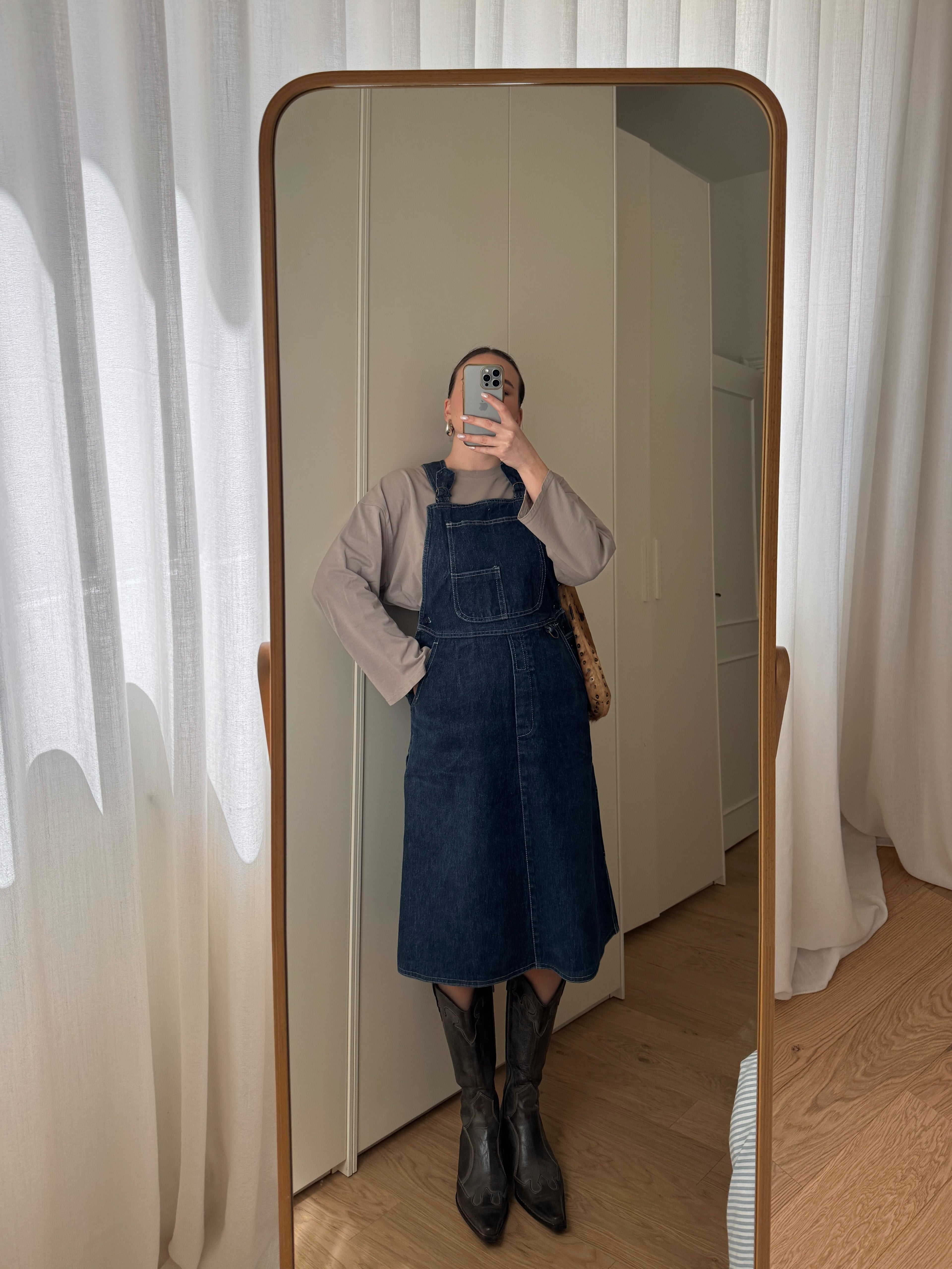 Salopette abito in denim