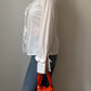 Pure cotton rouches blouse