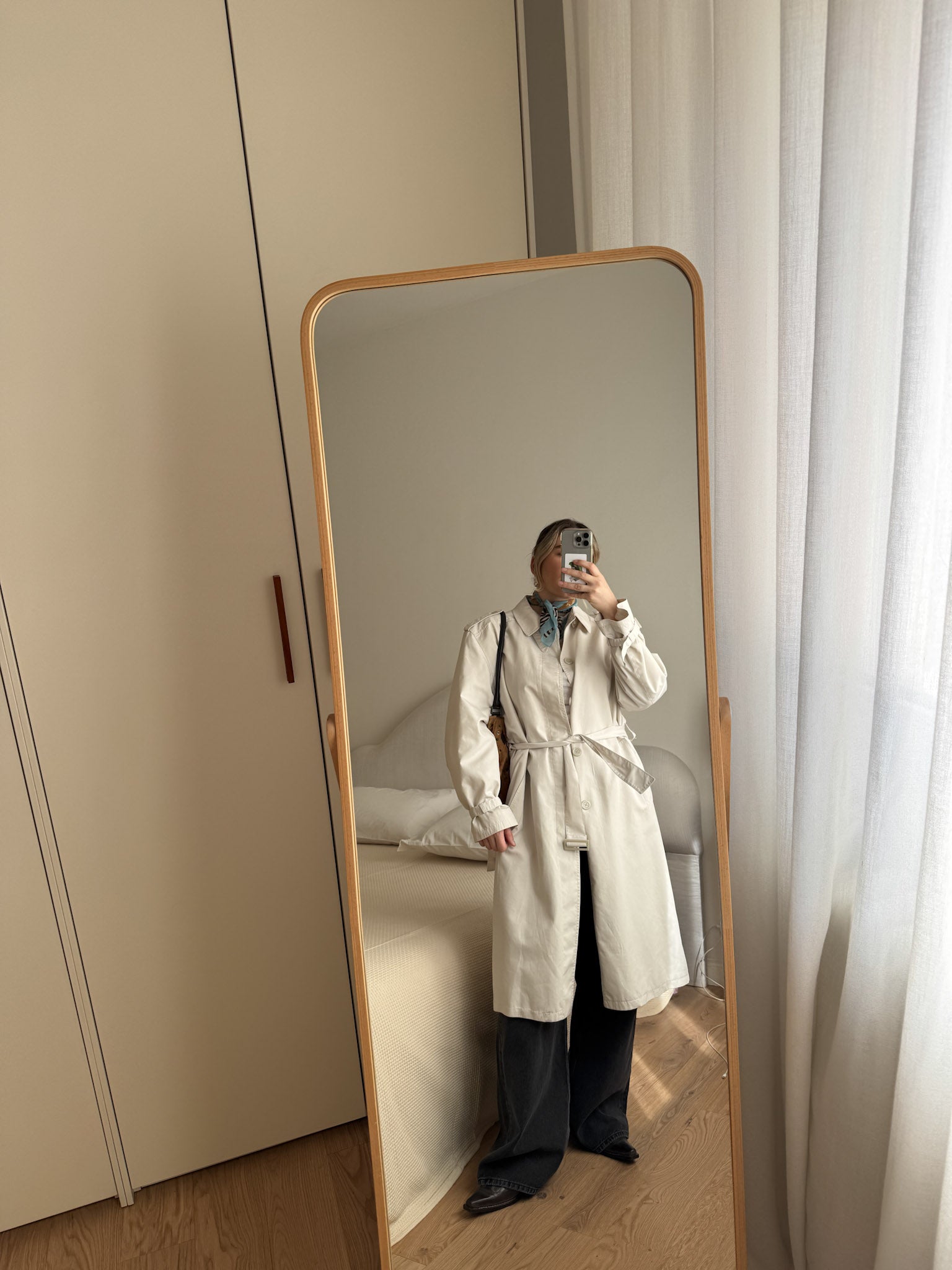 Classic ice trench coat