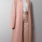 Pure wool pink long cardigan