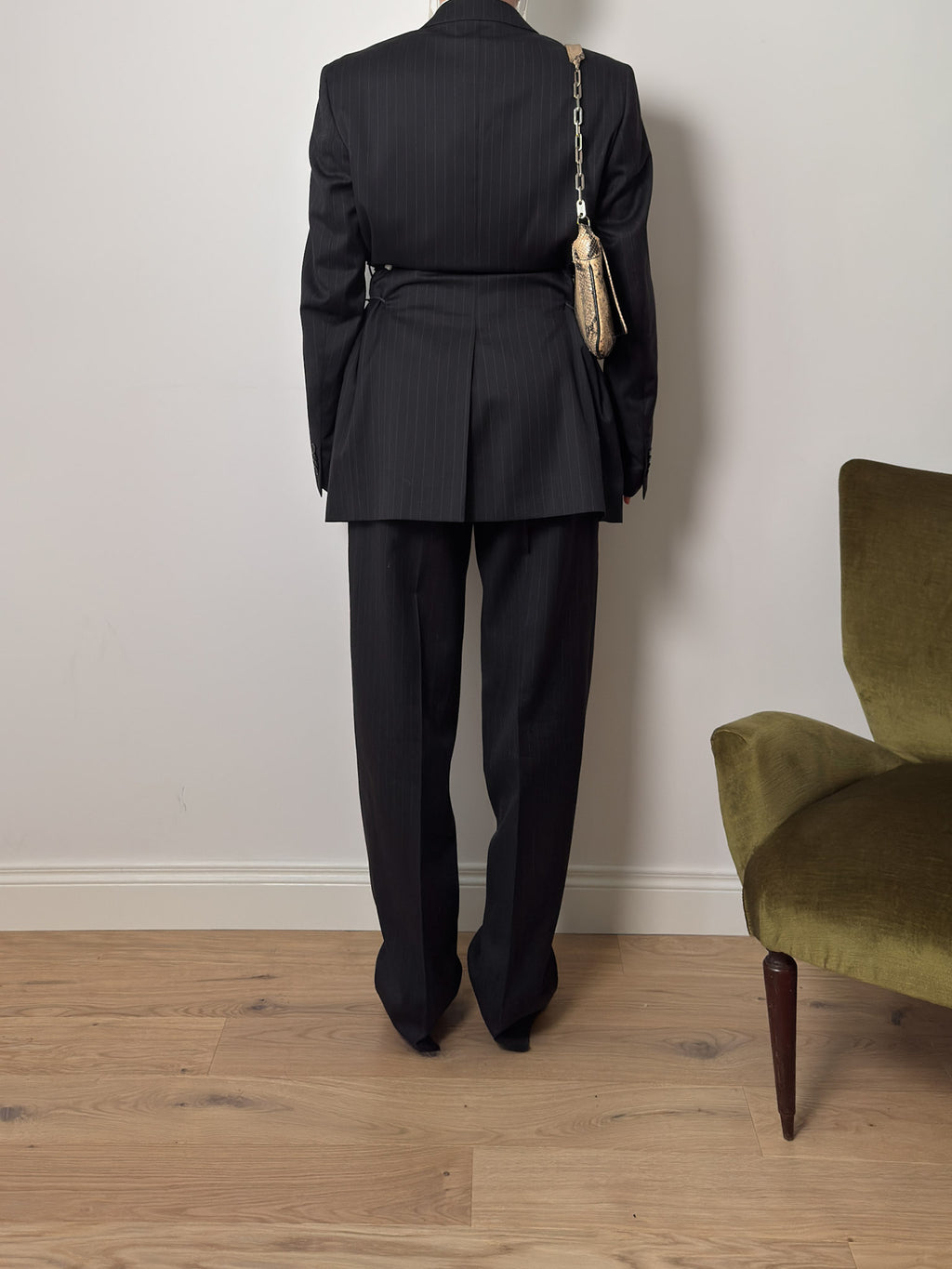Brando pinstriped grey suit