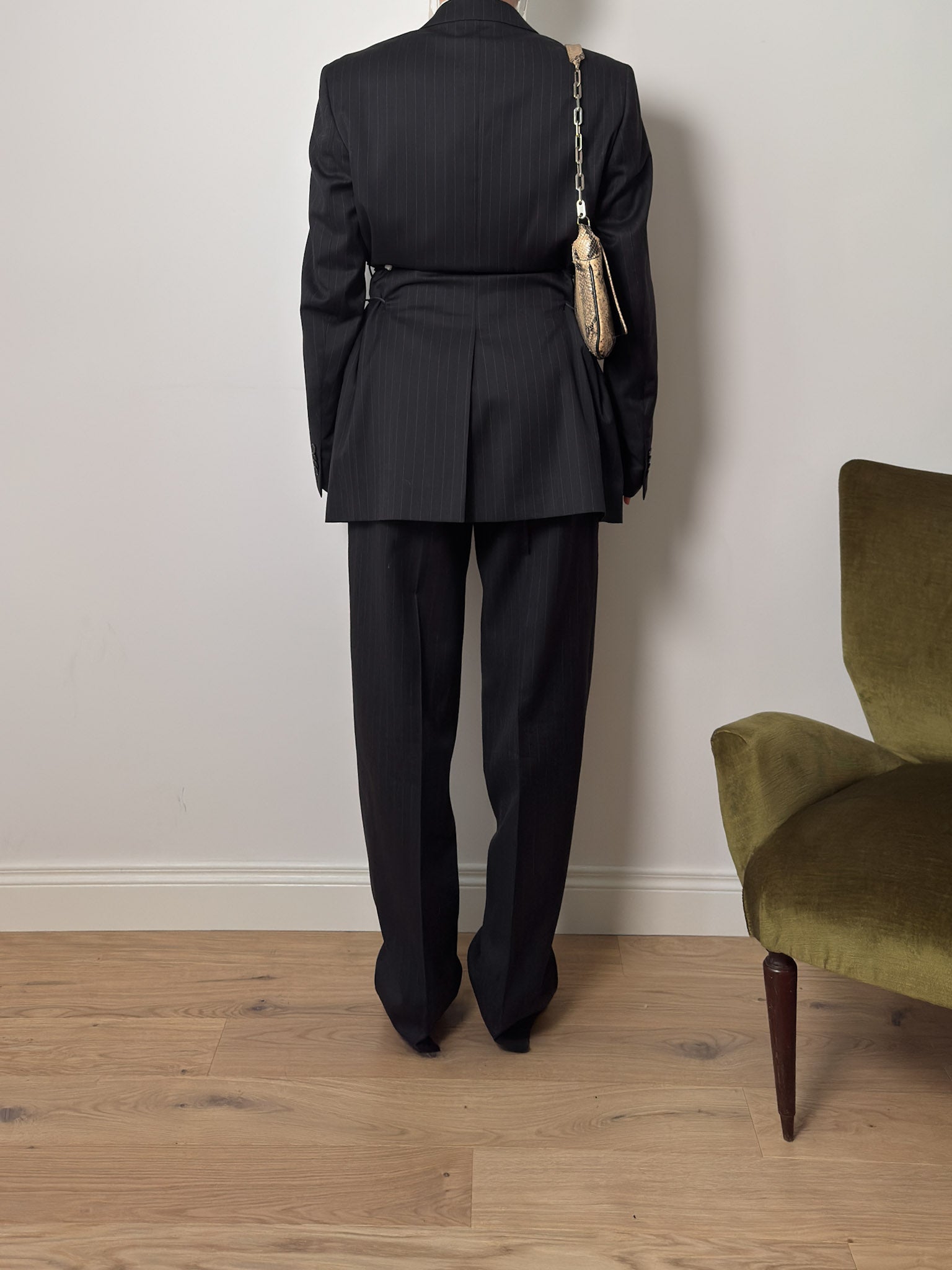 Brando pinstriped grey suit