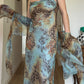 Pure silk animalier dress