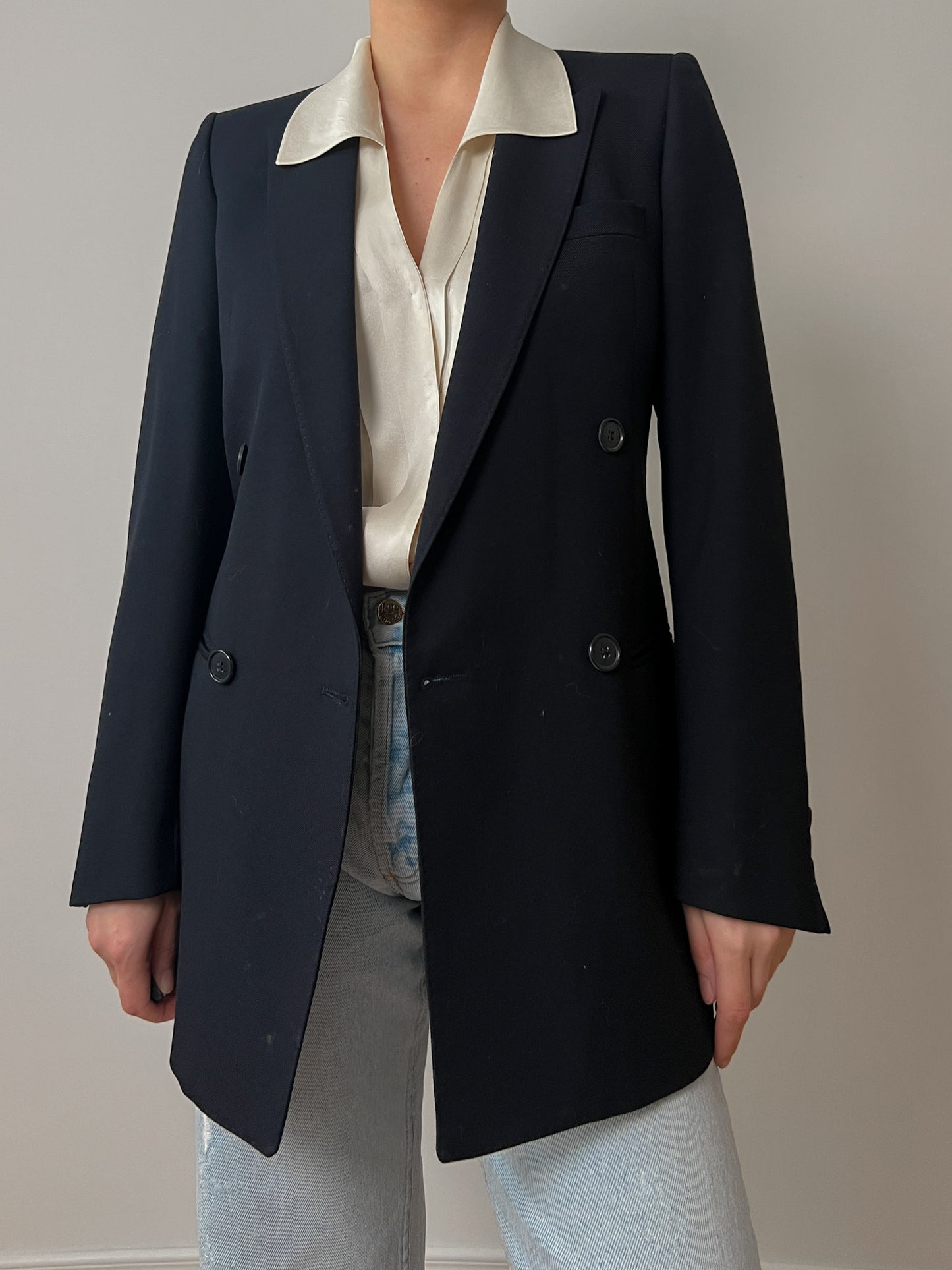 Pure virgin wool blue blazer