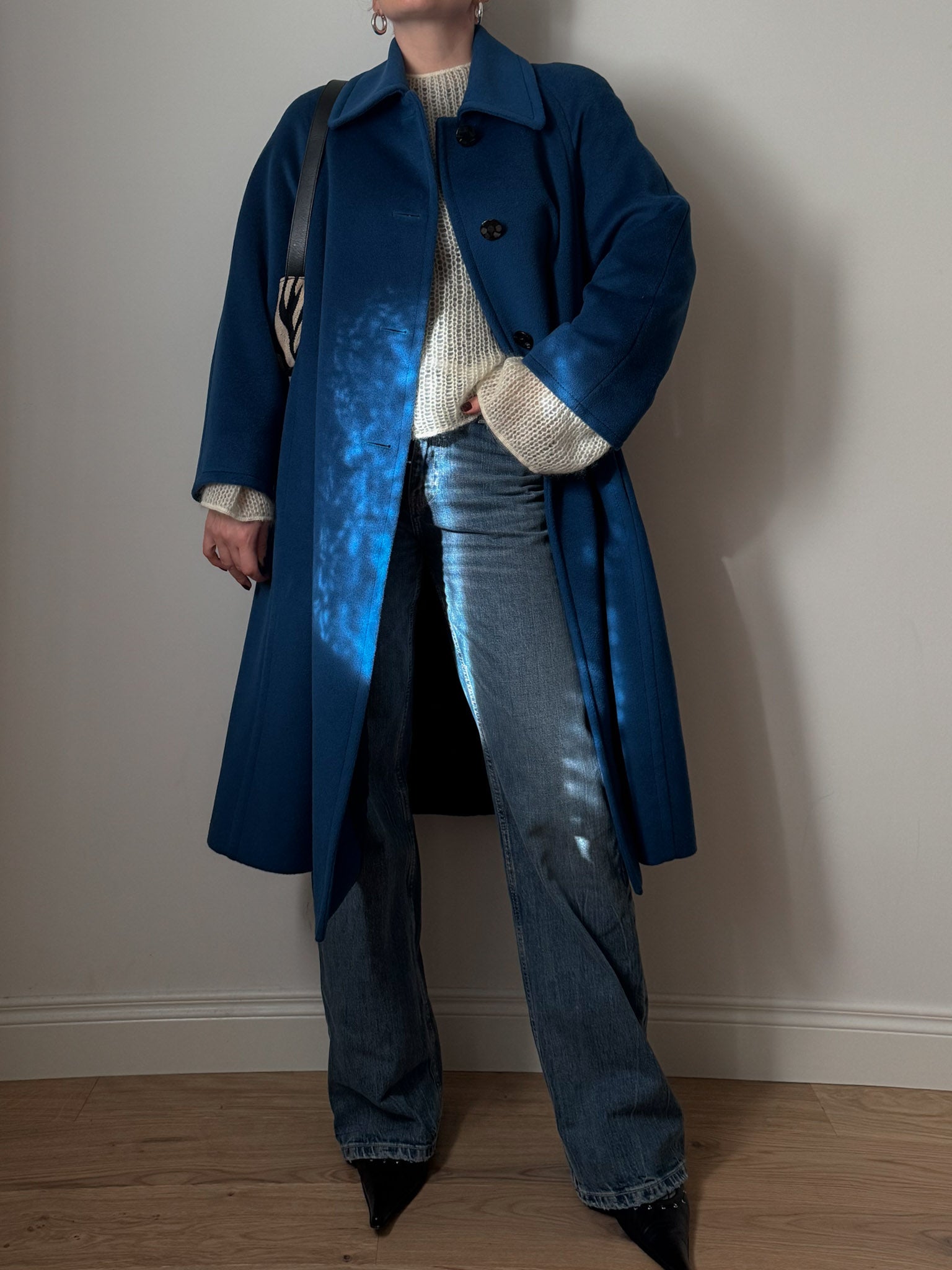 Piacenza pure virgin wool cobalt coat