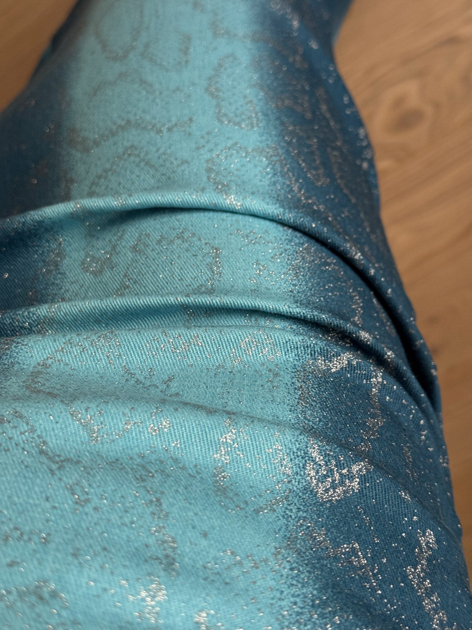 Denim animalier skirt