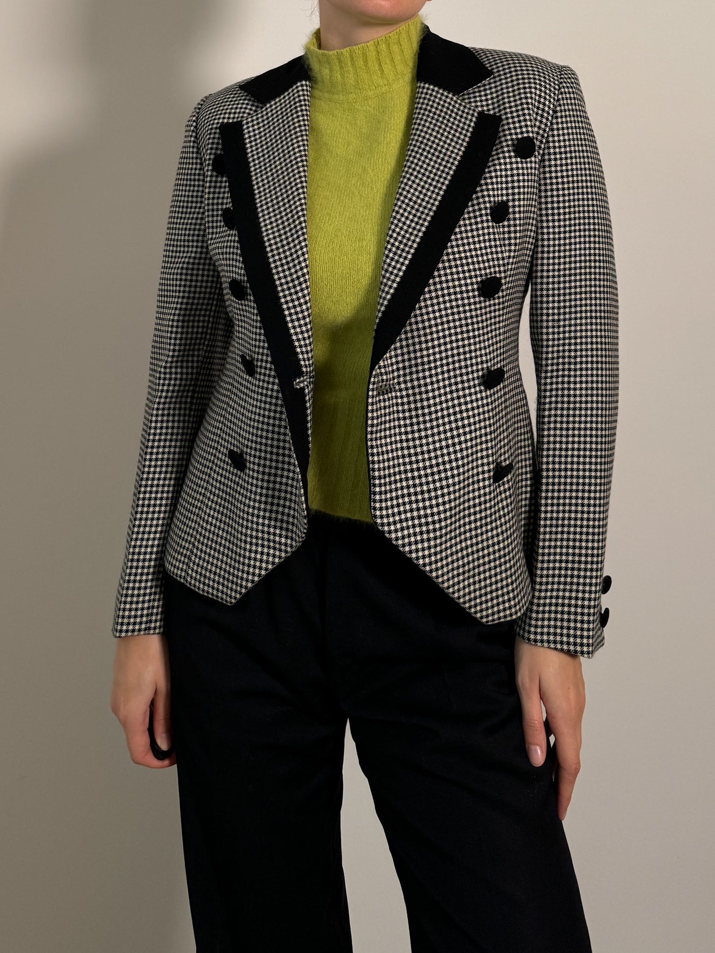 Pure wool vichy blazer