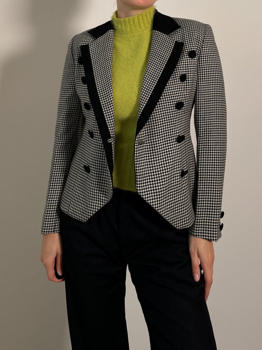 Pure wool vichy blazer