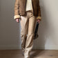 Real shearling caramel bomber