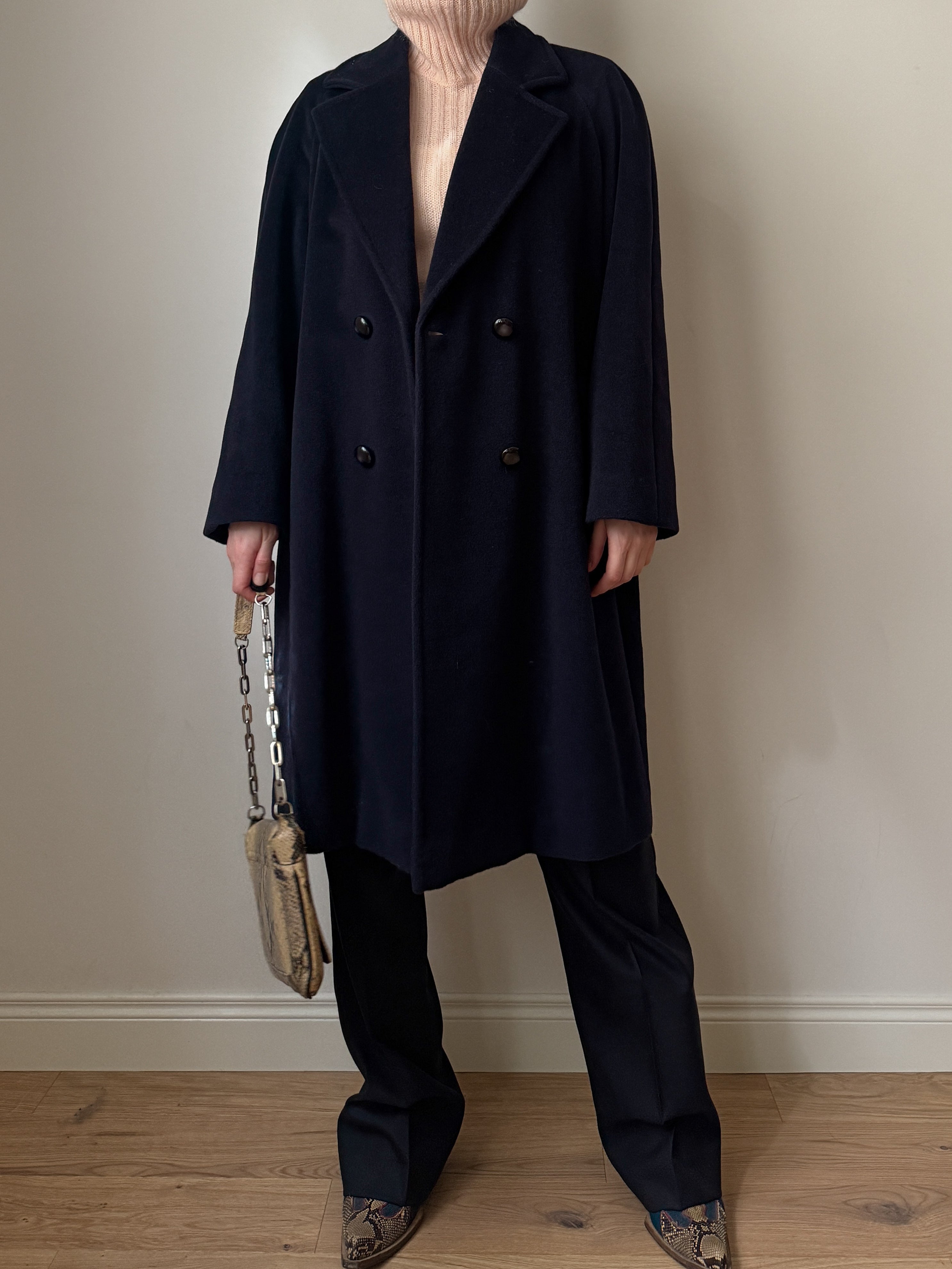 Piacenza virgin wool blue coat