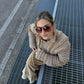 Pure wool camel cardigan