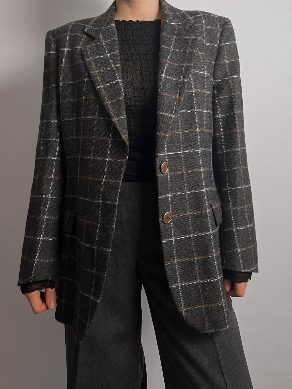 Seventy alpaca and wool blazer