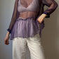 Seventy pure silk purple blouse