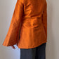 Shantung silk orange blouse