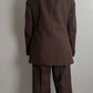 Pure virgin wool brown suit