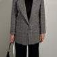 Pure wool black and white blazer