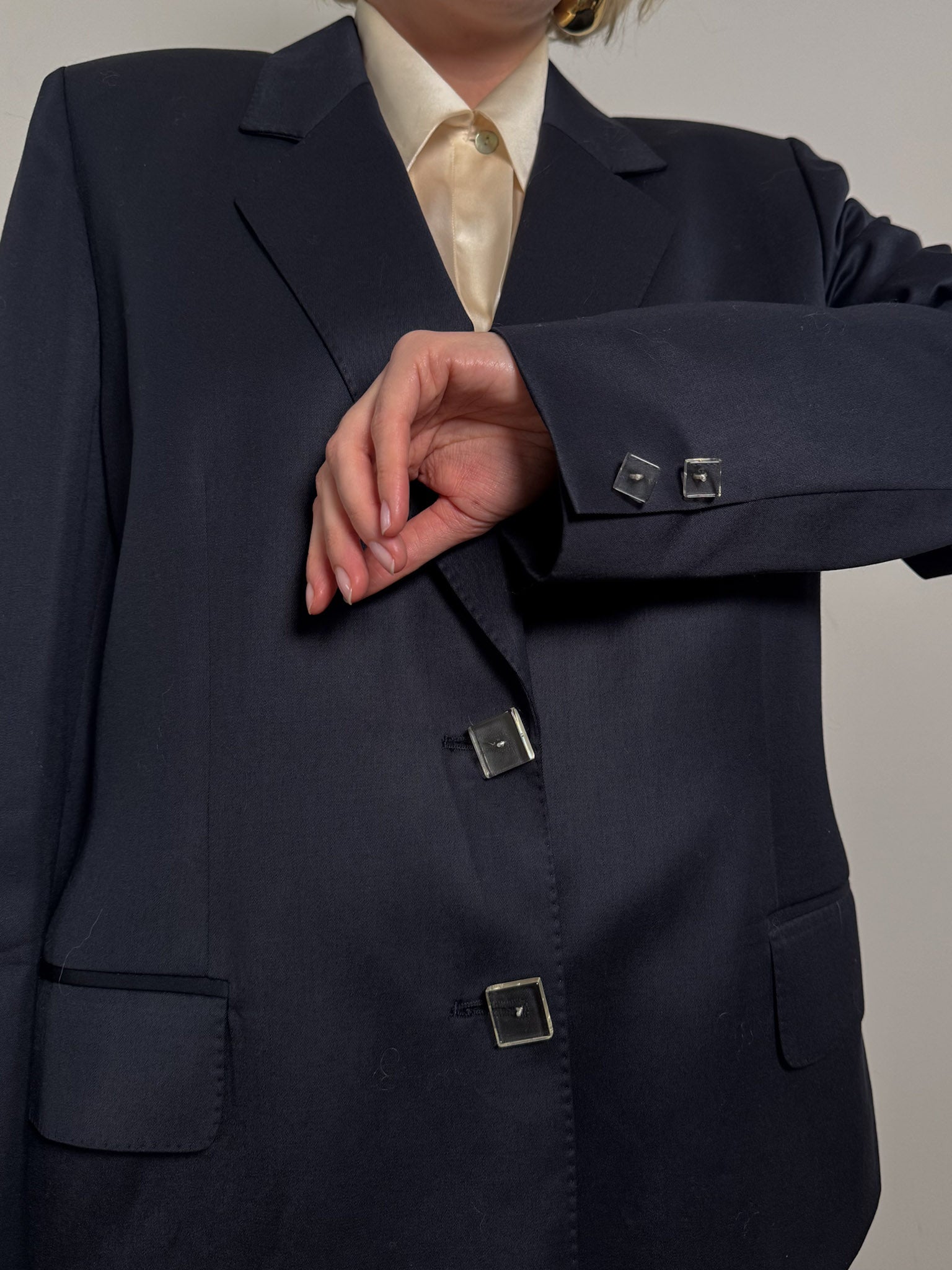 Piacenza wool blue blazer