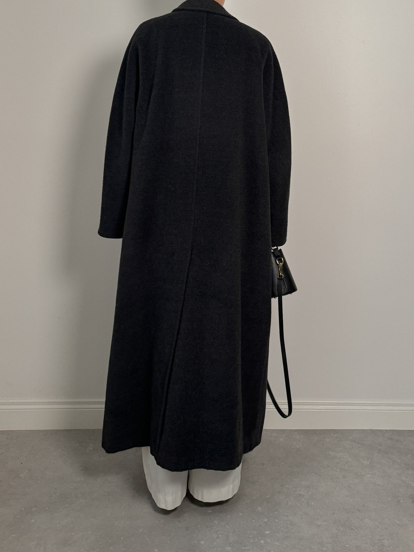 Persona wool and cashmere anthracite coat