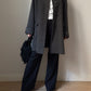 Wool and alpaca grey caban