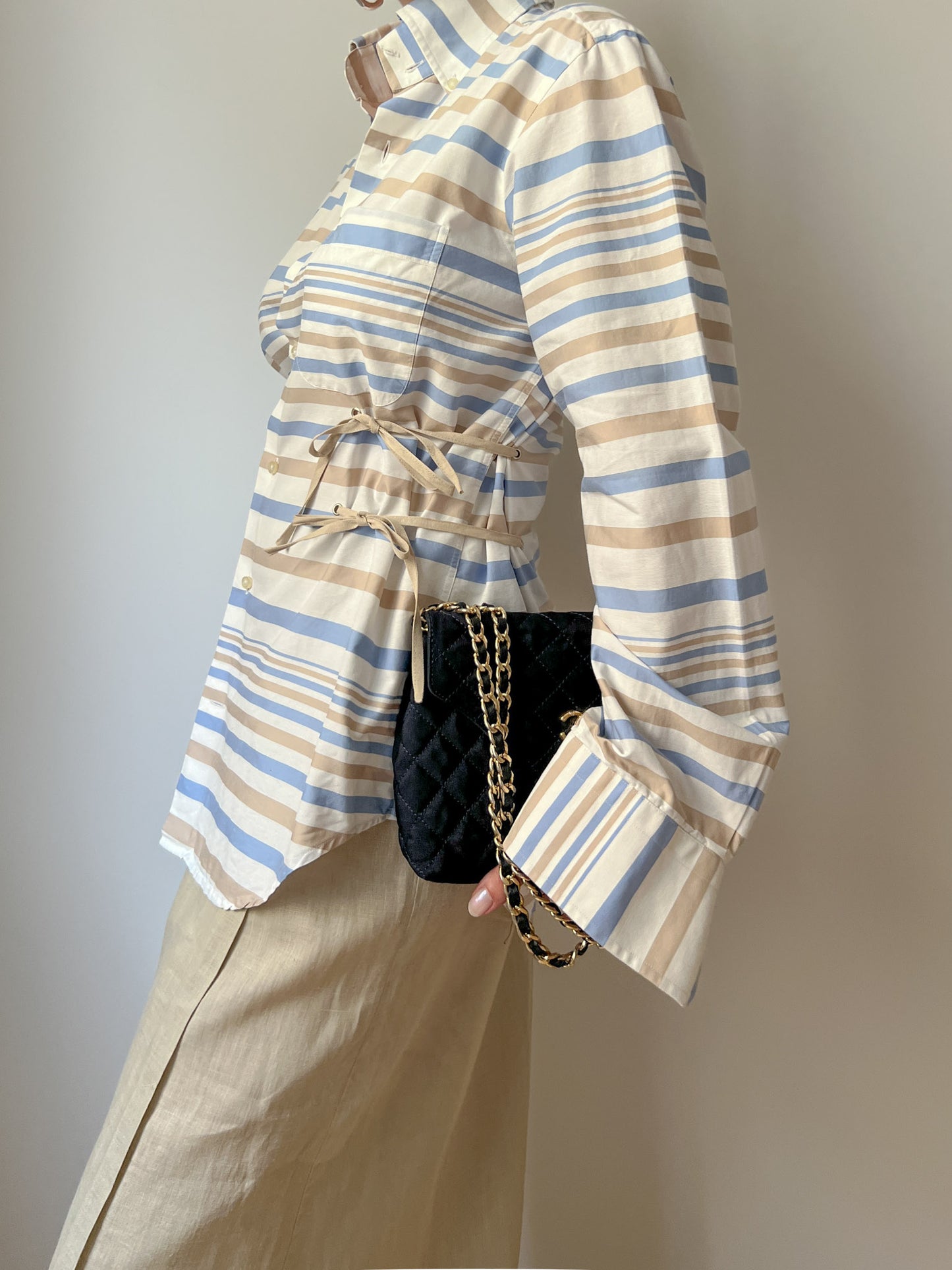 Isotta striped cotton